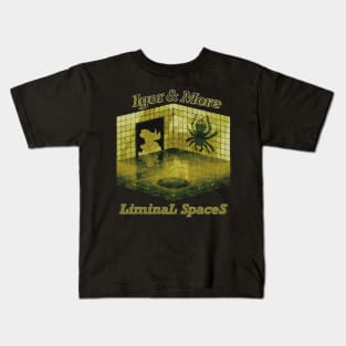 Igor & More Tarantula Liminal Spaces Yellow Kids T-Shirt